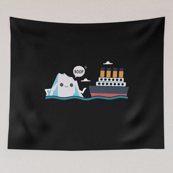 Item preview, Titanic Funny Titanic and Iceberg Boop Parody for Boys Girls designed and sold by farhanhafeez.