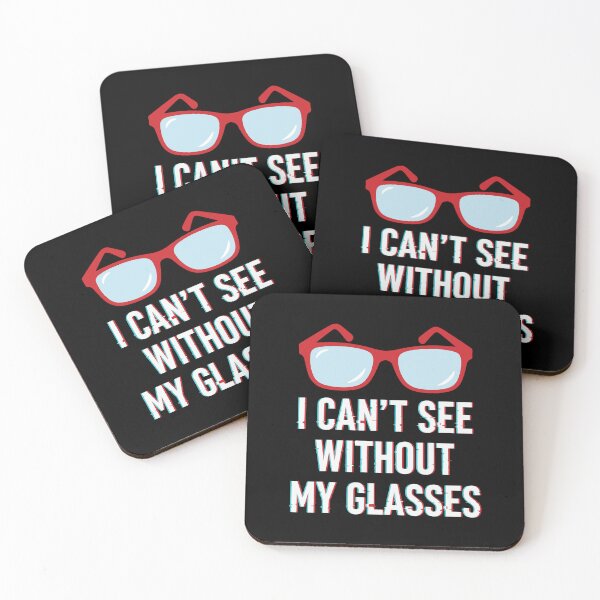 Item preview, Astigmatism Blurry Vision - Funny Glitch Art Red Glasses designed and sold by CrewGifted.