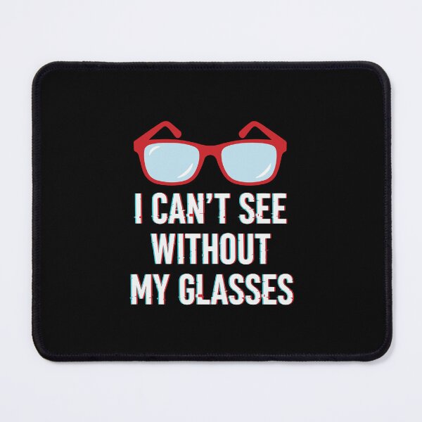 Item preview, Astigmatism Blurry Vision - Funny Glitch Art Red Glasses designed and sold by CrewGifted.