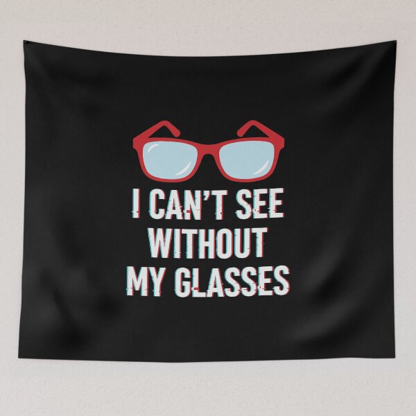 Item preview, Astigmatism Blurry Vision - Funny Glitch Art Red Glasses designed and sold by CrewGifted.