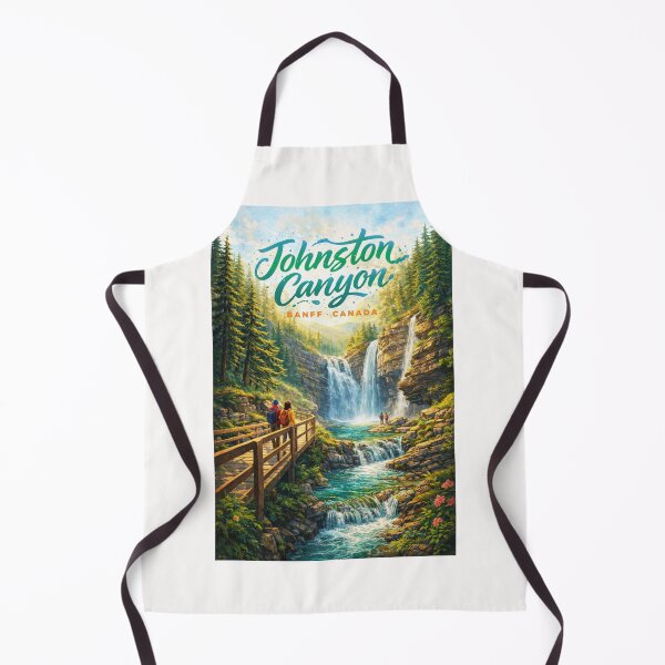 Item preview, Johnston Canyon Upper Falls and Boardwalk Path – Banff National Park’s Premier Forest and River Trail in Alberta, Canada designed and sold by Places On Earth.