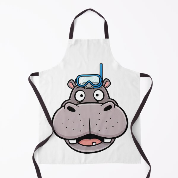 Item preview, Cute Cartoon Hippo Snorkeler Animal designed and sold by k3rstman1.