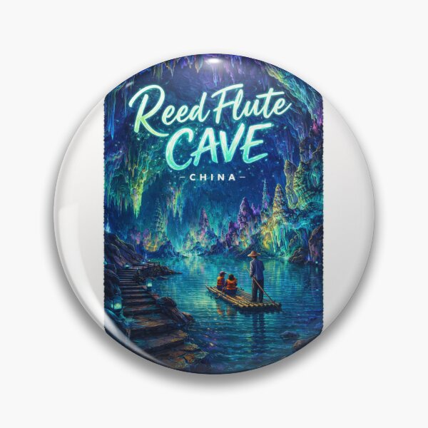 Item preview, Reed Flute Cave in Guilin, China – Limestone Formations and Colorful Reflections in Guangxi Zhuang Region designed and sold by Places On Earth.