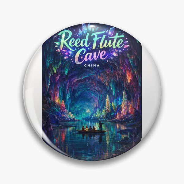 Item preview, Reed Flute Cave Light Show in Guilin, China – Colorful Karst Formations in Guangxi's Subterranean Wonder designed and sold by Places On Earth.