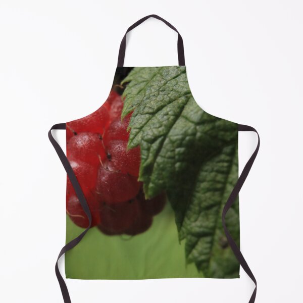 Item preview, Wild Raspberry and Green Leaf Macro – Summer Forest Aesthetic designed and sold by vikko-art.