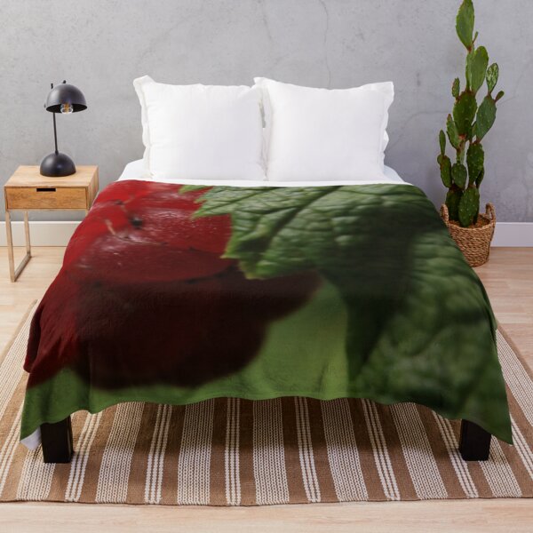 Item preview, Wild Raspberry and Green Leaf Macro – Summer Forest Aesthetic designed and sold by vikko-art.
