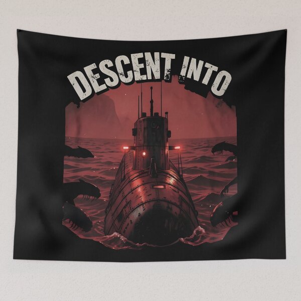 Item preview, iron lung Psychological Horror Submarine T-Shirt | Red Depths Descent designed and sold by Uglyandcute.
