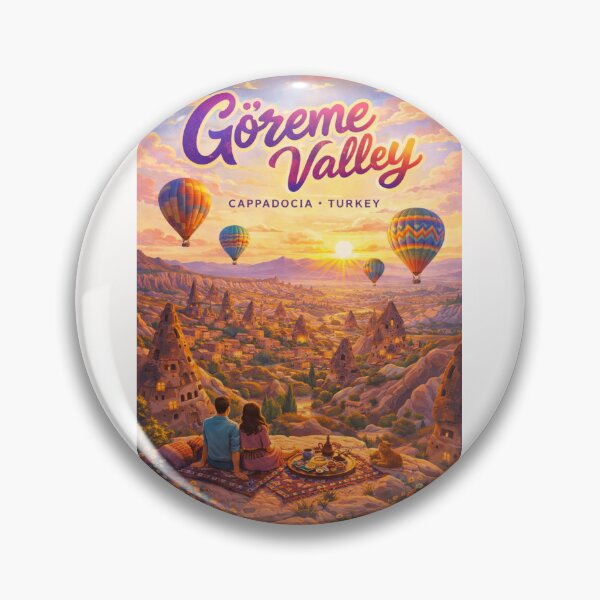 Item preview, Göreme Valley Hot Air Balloons at Sunrise – Cappadocia’s Volcanic Landscape and Cave Dwellings in Turkey designed and sold by Places On Earth.