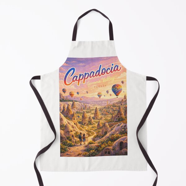 Item preview, Cappadocia Göreme Valley Landscape with Hot Air Balloons – Turkey’s Iconic Volcanic Formations and Rock Villages designed and sold by Places On Earth.