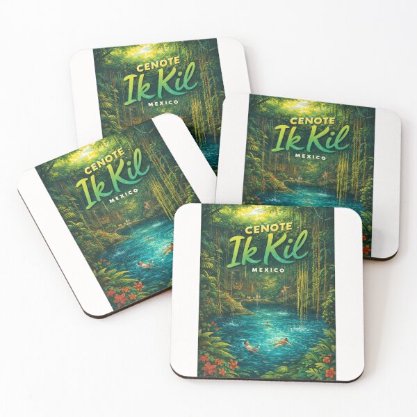 Item preview, Cenote Ik Kil in Yucatán, Mexico – Sacred Mayan Sinkhole Surrounded by Lush Jungle and Hanging Vines near Chichén Itzá designed and sold by Places On Earth.
