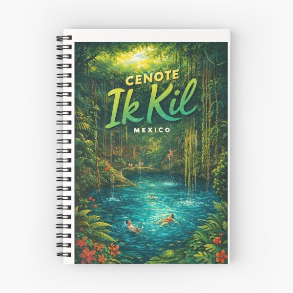 Item preview, Cenote Ik Kil in Yucatán, Mexico – Sacred Mayan Sinkhole Surrounded by Lush Jungle and Hanging Vines near Chichén Itzá designed and sold by Places On Earth.