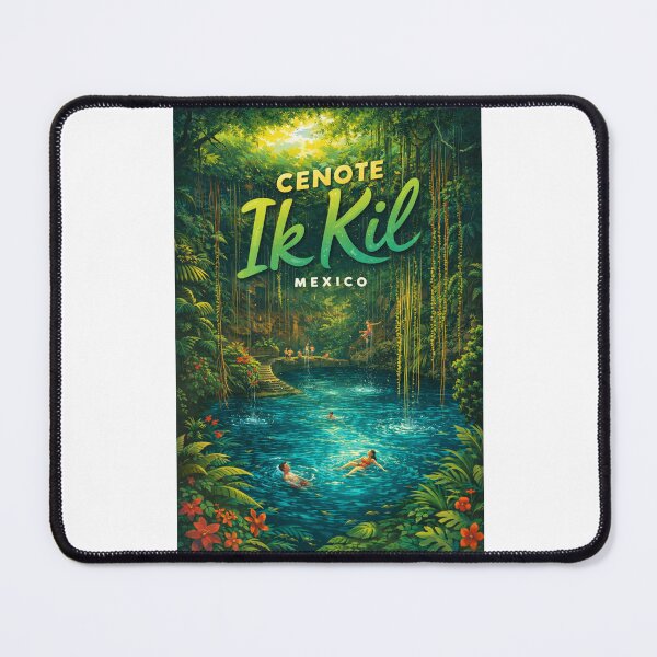 Item preview, Cenote Ik Kil in Yucatán, Mexico – Sacred Mayan Sinkhole Surrounded by Lush Jungle and Hanging Vines near Chichén Itzá designed and sold by Places On Earth.