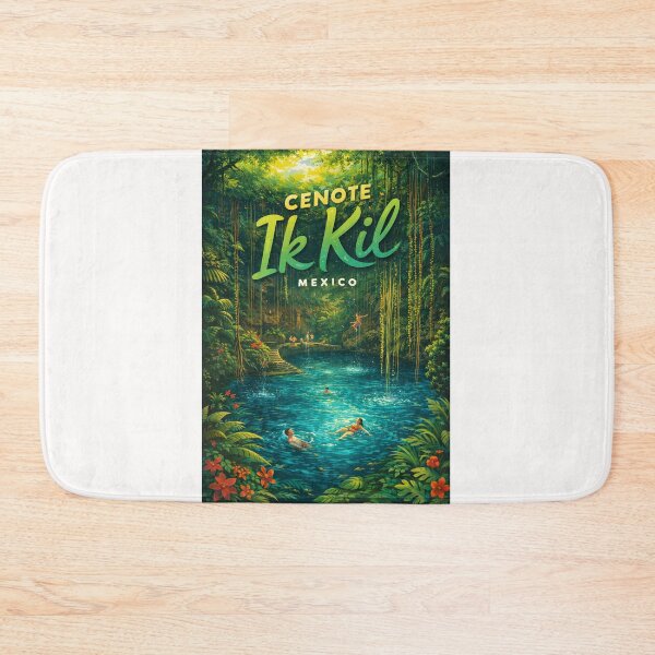 Item preview, Cenote Ik Kil in Yucatán, Mexico – Sacred Mayan Sinkhole Surrounded by Lush Jungle and Hanging Vines near Chichén Itzá designed and sold by Places On Earth.