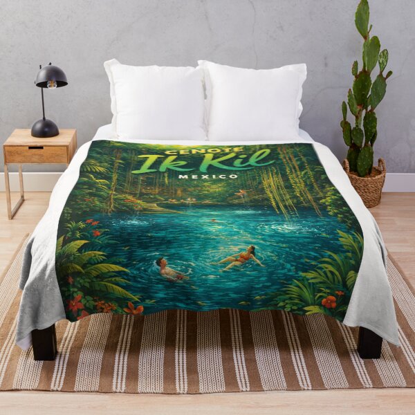 Item preview, Cenote Ik Kil in Yucatán, Mexico – Sacred Mayan Sinkhole Surrounded by Lush Jungle and Hanging Vines near Chichén Itzá designed and sold by Places On Earth.