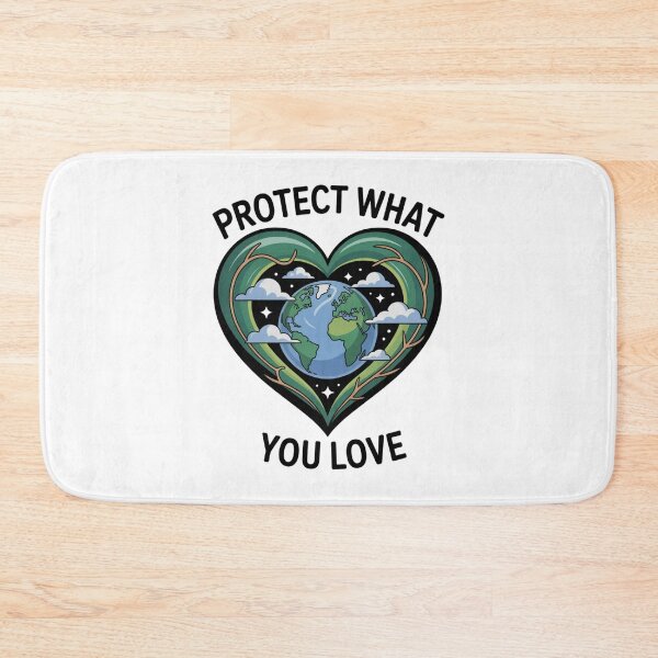 Item preview, Protect What You Love Earth Botanical Heart designed and sold by proearth2022.
