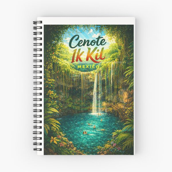 Item preview, Cenote Ik Kil Waterfall View in Mexico’s Yucatán Peninsula – Tropical Sinkhole Near Chichén Itzá and Mayan Heritage Sites designed and sold by Places On Earth.