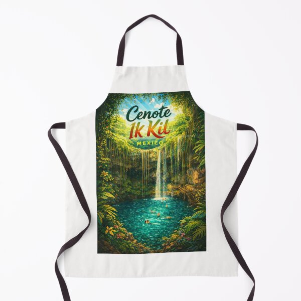 Item preview, Cenote Ik Kil Waterfall View in Mexico’s Yucatán Peninsula – Tropical Sinkhole Near Chichén Itzá and Mayan Heritage Sites designed and sold by Places On Earth.