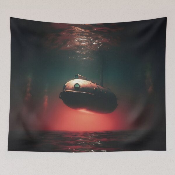 Item preview, iron lung Psychological Horror Submarine T-Shirt | Red Depths Descent designed and sold by Uglyandcute.