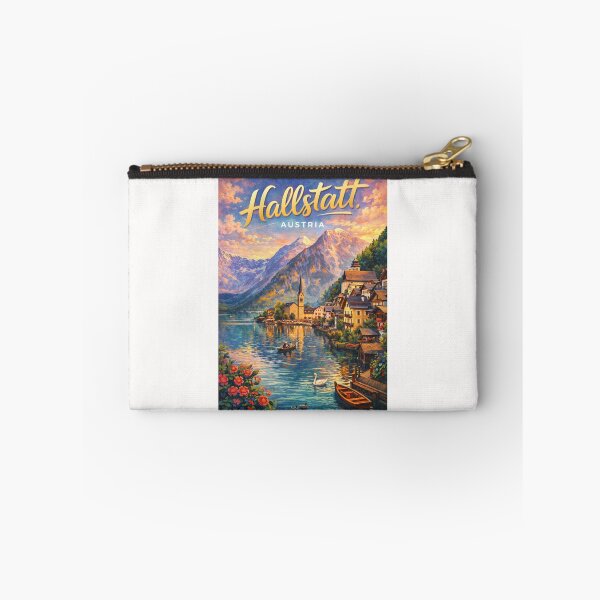 Item preview, Hallstatt Village on Lake Hallstättersee – Alpine Lakeside Scene with Austrian Architecture and Dachstein Mountains designed and sold by Places On Earth.