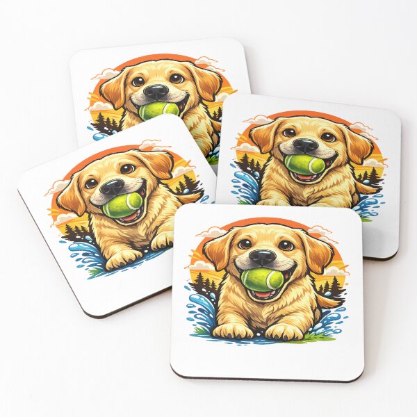 Item preview, Playful Fetch Dog Cartoon Illustration  designed and sold by EchoTrend23.