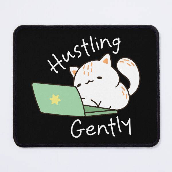Item preview, Hustling Gently - Minimalist Mindfulness & Soft Life Quote designed and sold by Verse & Vibes.