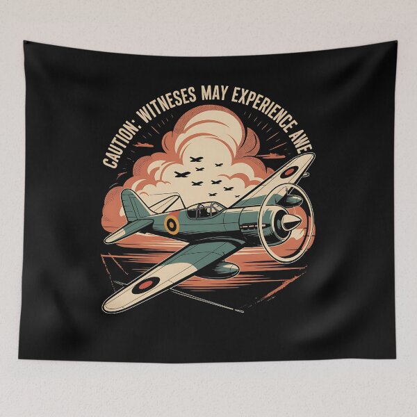 Item preview, WWII fighter plane  - Vintage Aircraft - ww2 aircraft - military aviation - Aircraft Dispatcher - Ramp Agent - Turnaround Coordinator - Ramp life – Plane spotter designed and sold by JansenGS.