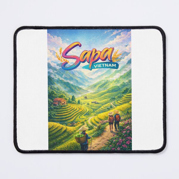 Item preview, Sapa Vietnam – Terraced Rice Fields in the Hoàng Liên Mountains with Hmong Villages and Scenic Hiking Trails designed and sold by Places On Earth.