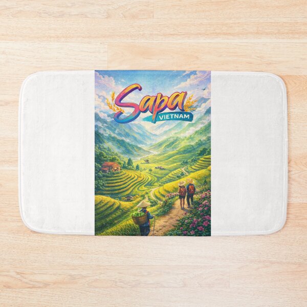 Item preview, Sapa Vietnam – Terraced Rice Fields in the Hoàng Liên Mountains with Hmong Villages and Scenic Hiking Trails designed and sold by Places On Earth.