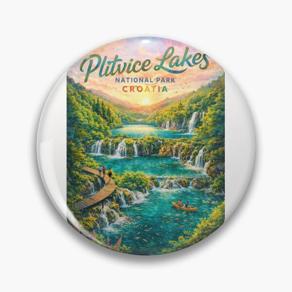 Item preview, Plitvice Lakes National Park in Croatia – Waterfalls, Wooden Walkways, and Turquoise Lakes in a Forested Paradise designed and sold by Places On Earth.