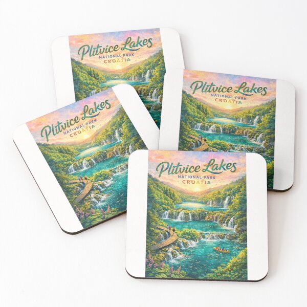 Item preview, Plitvice Lakes National Park in Croatia – Waterfalls, Wooden Walkways, and Turquoise Lakes in a Forested Paradise designed and sold by Places On Earth.