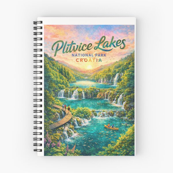 Item preview, Plitvice Lakes National Park in Croatia – Waterfalls, Wooden Walkways, and Turquoise Lakes in a Forested Paradise designed and sold by Places On Earth.