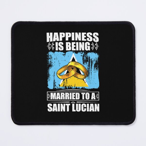 Item preview, Happiness Is Being Married To A Saint Lucian designed and sold by GabbyKash.