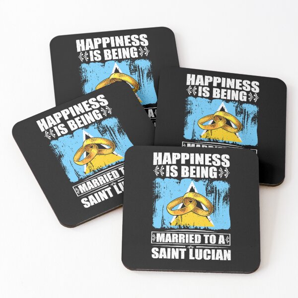 Item preview, Happiness Is Being Married To A Saint Lucian designed and sold by GabbyKash.