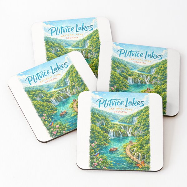 Item preview, Plitvice Lakes Croatia – Waterfall Cascades and Wooden Pathways in Croatia’s Premier National Park and UNESCO Site designed and sold by Places On Earth.