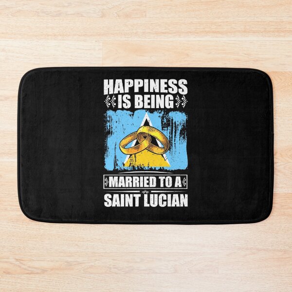 Item preview, Happiness Is Being Married To A Saint Lucian designed and sold by GabbyKash.