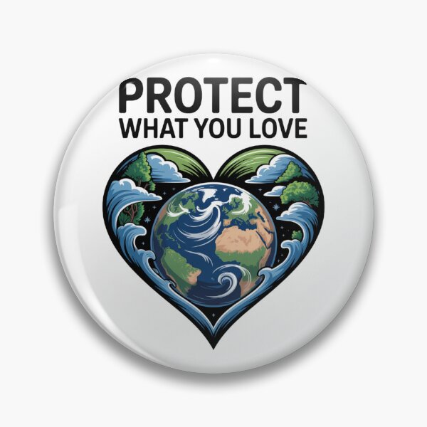 Item preview, Protect What You Love Earth Ocean Heart designed and sold by proearth2022.