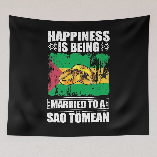 Item preview, Happiness Is Being Married To A Sao Tomean designed and sold by GabbyKash.