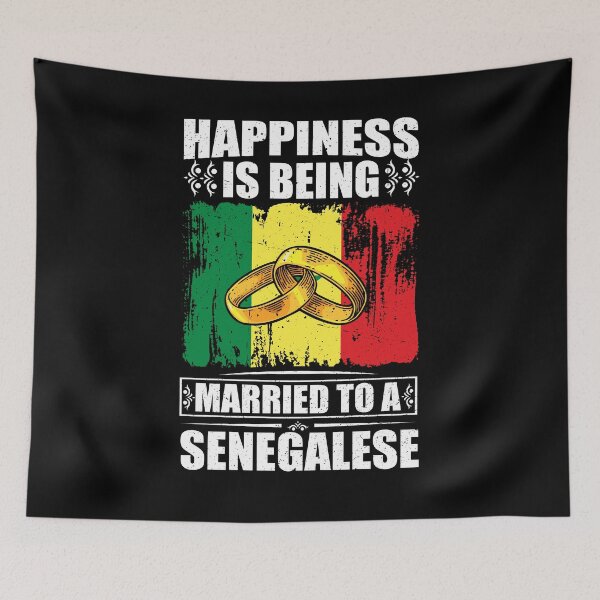 Item preview, Happiness Is Being Married To A Senegalese   designed and sold by GabbyKash.