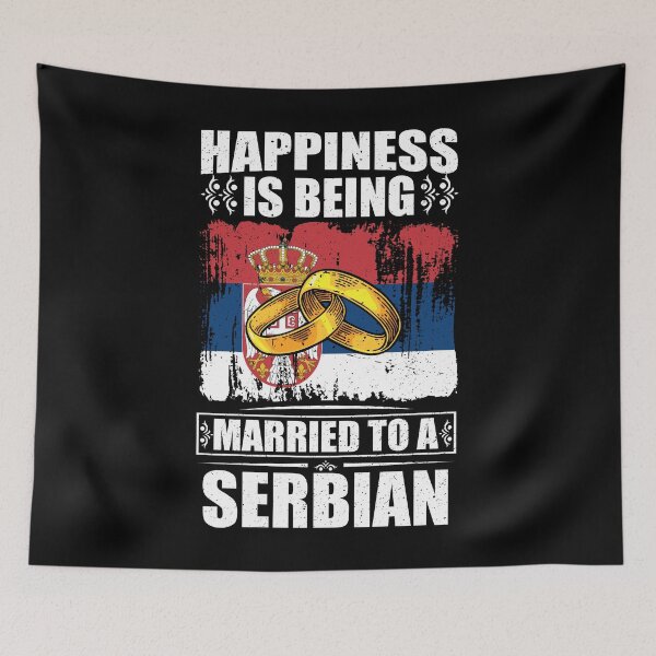 Item preview, Happiness Is Being Married To A Serbian  designed and sold by GabbyKash.