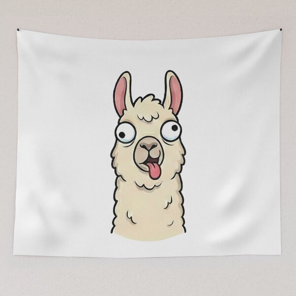 Item preview, Funny Derpy Llama Cartoon designed and sold by k3rstman1.
