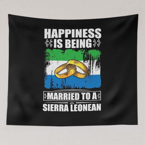 Item preview, Happiness Is Being Married To A Sierra Leonean  designed and sold by GabbyKash.
