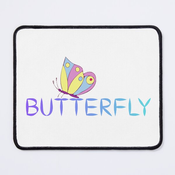 Item preview, Butterfly Word Art - Cute Butterfly with Gradient "BUTTERFLY" Letters designed and sold by Love3Happy.
