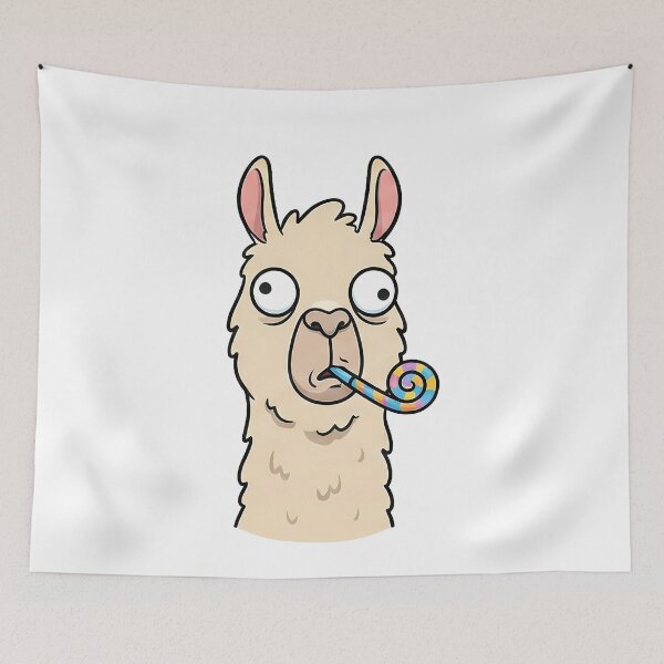 Item preview, Funny Llama Party Animal Cartoon designed and sold by k3rstman1.
