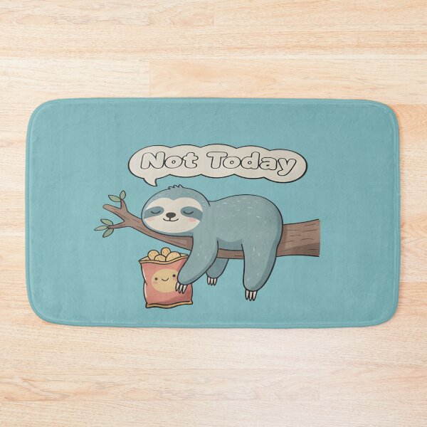 Item preview, Lazy Sloth Sticker – Not Today Funny Relaxed Shirt designed and sold by ZyxDes.