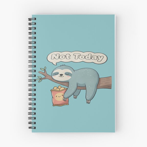 Item preview, Lazy Sloth Sticker – Not Today Funny Relaxed Shirt designed and sold by ZyxDes.