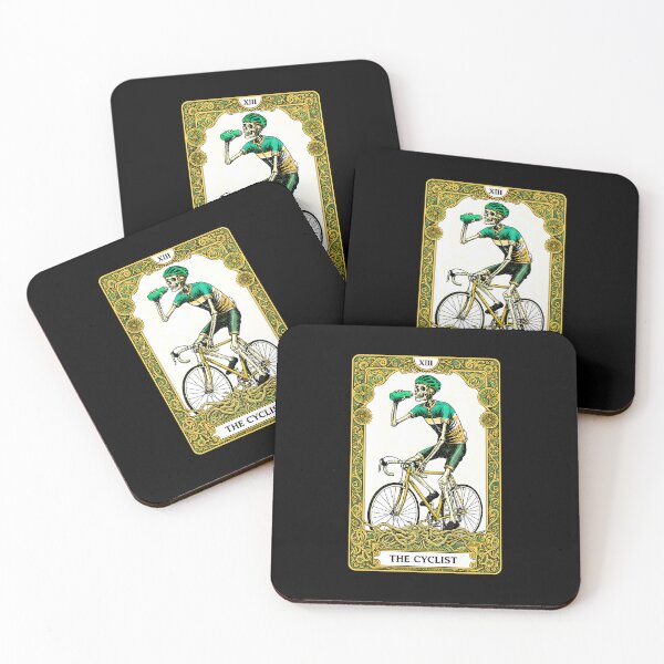 Item preview, Cycling Cyclist Tarot Card Funny Skeleton Bicycle Biker designed and sold by GrandeDuc.