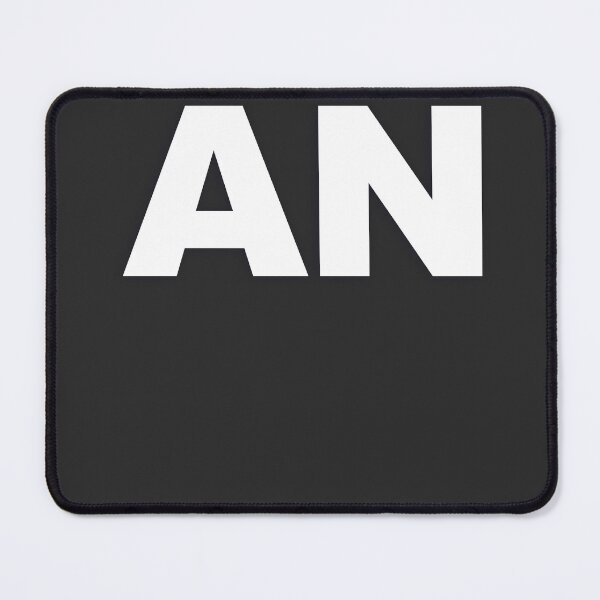 Item preview, AN — White Minimal Bold Type Statement designed and sold by WORDPAUSE.