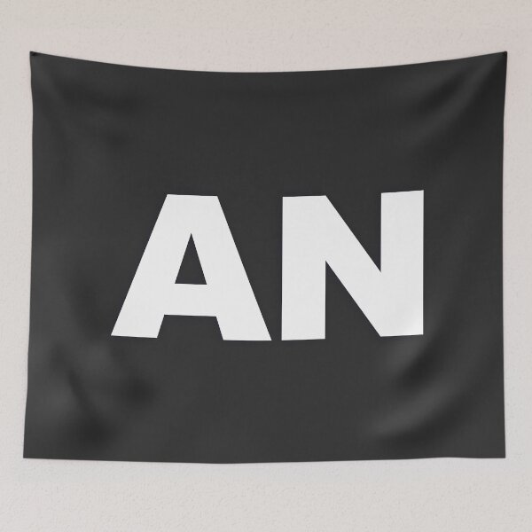 Item preview, AN — White Minimal Bold Type Statement designed and sold by WORDPAUSE.
