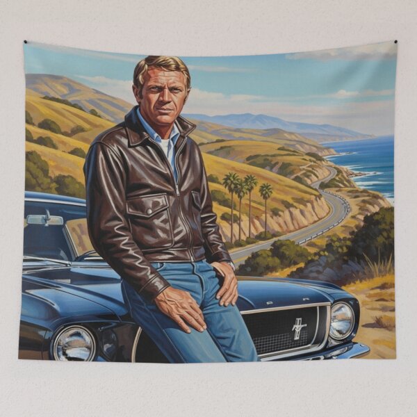 Item preview, Steve McQueen - Coastal Maverick: Iconic Legend on the Pacific Highway designed and sold by Art's Diner.