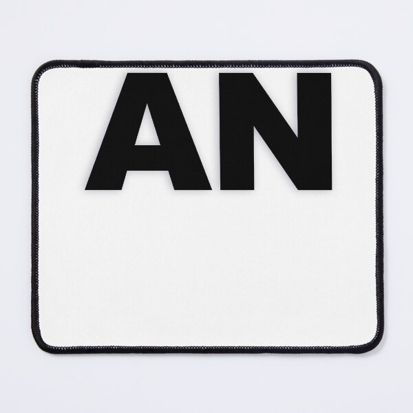 Item preview, AN — Black Minimal Bold Type Statement designed and sold by WORDPAUSE.